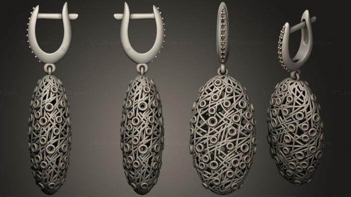 Jewelry (Earrings 3, JVLR_0392) 3D models for cnc